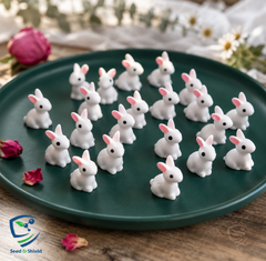 High-Quality PVC Waterproof Small Bunny Decorative Garden Ornament