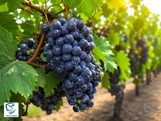 NARC Black Grapes Plant 3 Years Old Fruiting Seeded Vine Grown in Pakistan