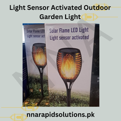 Solar Flame LED Light in Pakistan Light Sensor Activated Outdoor Garden Lamp