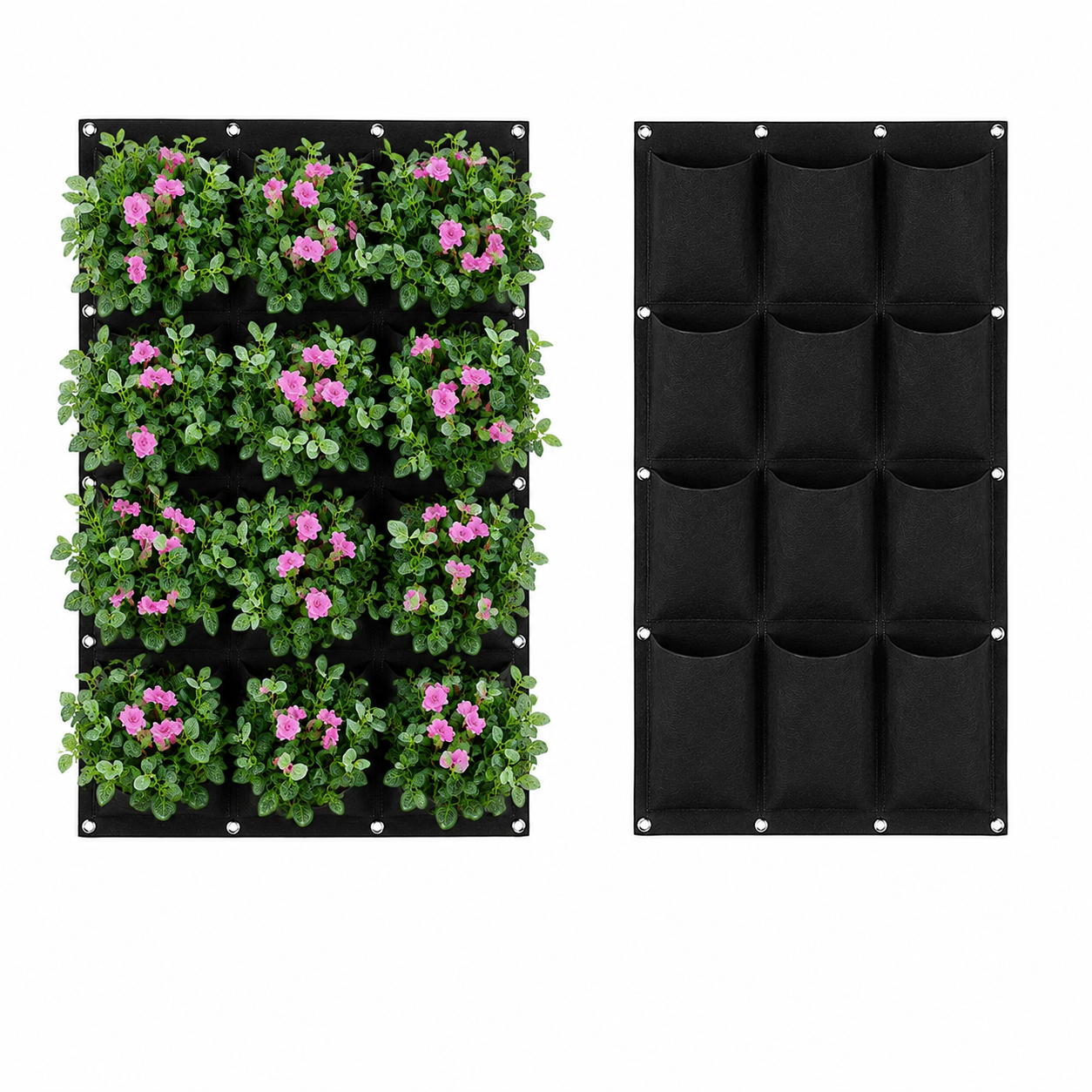 Wall-Grow 12-Pocket Hanging Grow Bag  24 x 36 Inch for Lush Vertical Gardens.