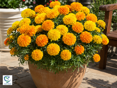 OP African Marigold Mix Tall Seeds in Pakistan  Long-Lasting Bright Garden Flowers