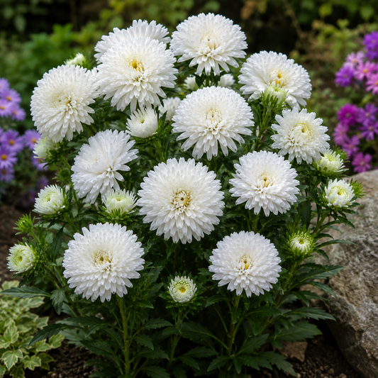 Aster Princess White Seeds in Pakistan  Elegant Seasonal White Flowering Plants