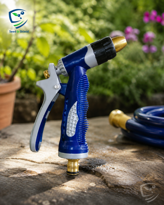 Blue Metal Pressure Water Gun | High-Pressure Spray Nozzle for Garden & Car Wash
