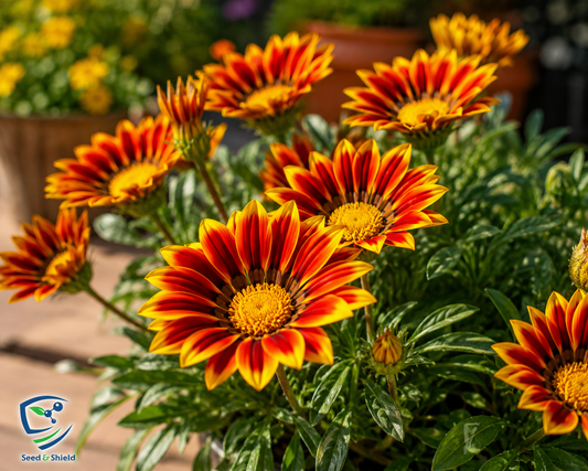 Gazania Sunshine Seeds in Pakistan  Bright Sun-Loving Seasonal Flowering Plants