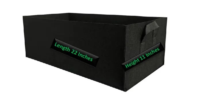 Grow Bed Kiyari Bag  11 x 22 Inches Fabric Planter for Leafy Greens, Spices & Flowers