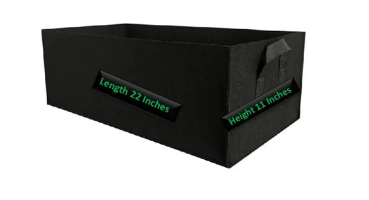 Grow Bed Kiyari Bag  11 x 22 Inches Fabric Planter for Leafy Greens, Spices & Flowers