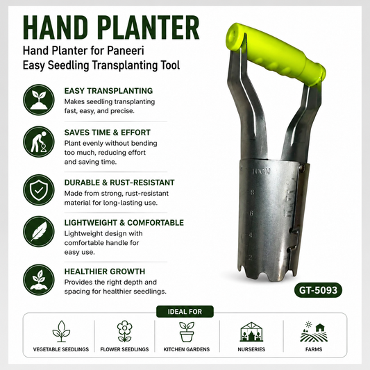 Hand Planter for Paneeri  Easy Seedling Transplanting Tool