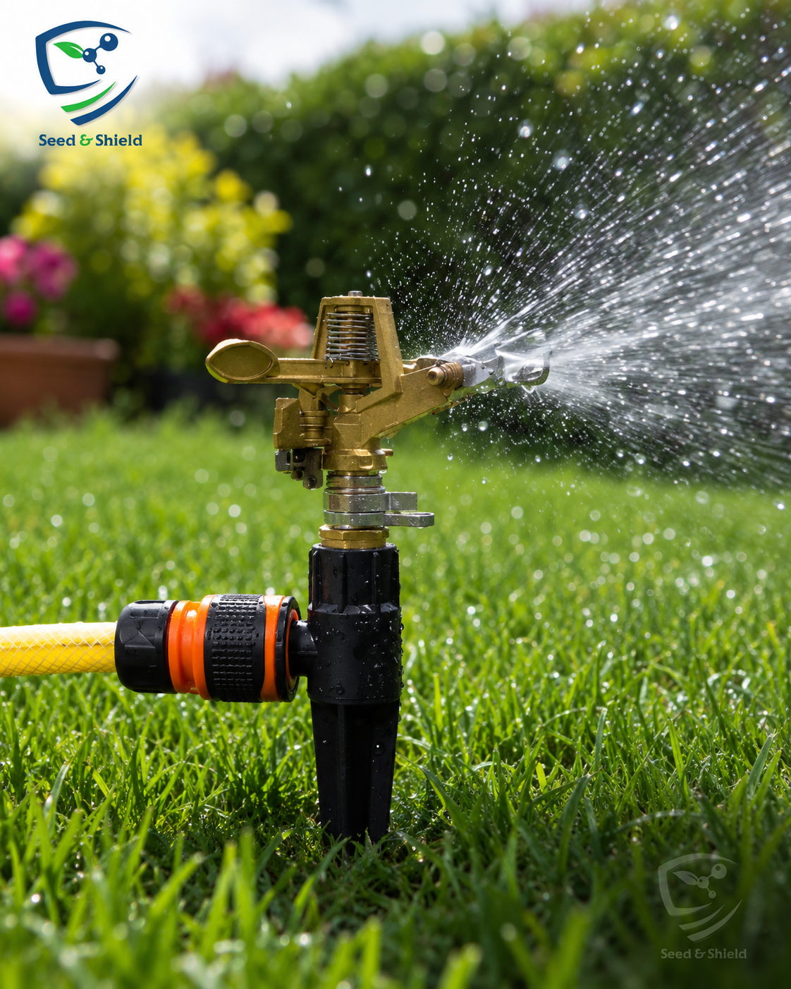 Heavy Duty Brass Sprinkler | Durable Garden Water Sprayer