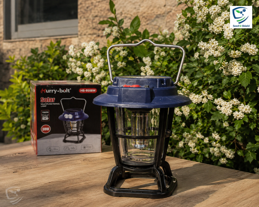 Hurry Bolt HB-9588W Solar Light (30W, USB Charging, 3 Light Sources)