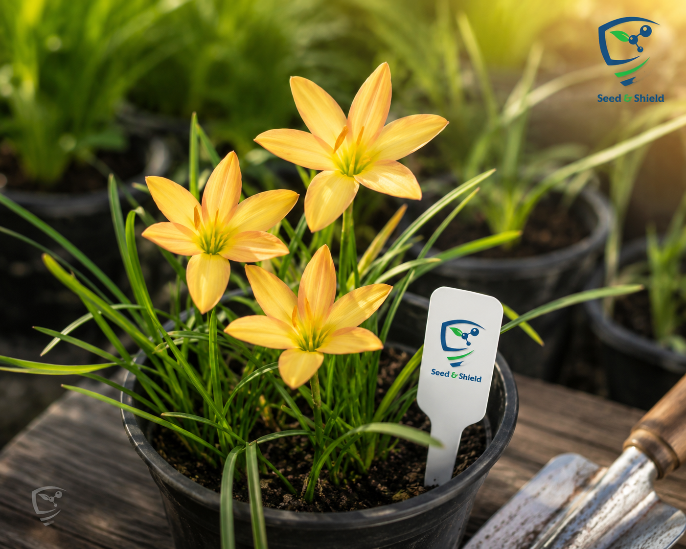 Rain Lily Hybrid Z Yellow Card Bulb – Bright Yellow Blooming Rain Lily
