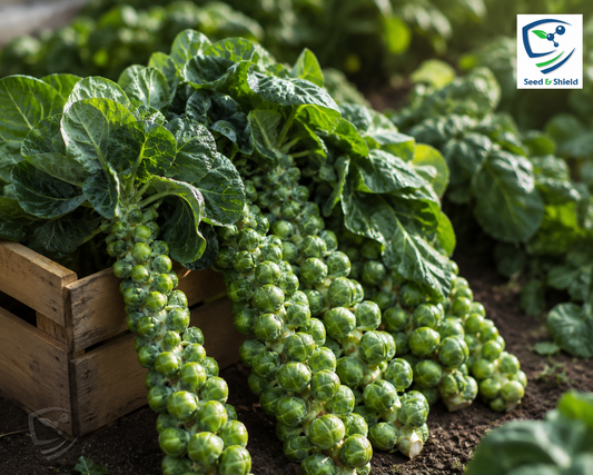 Hybrid Brussels Sprout Seeds  High Yield Winter Vegetable
