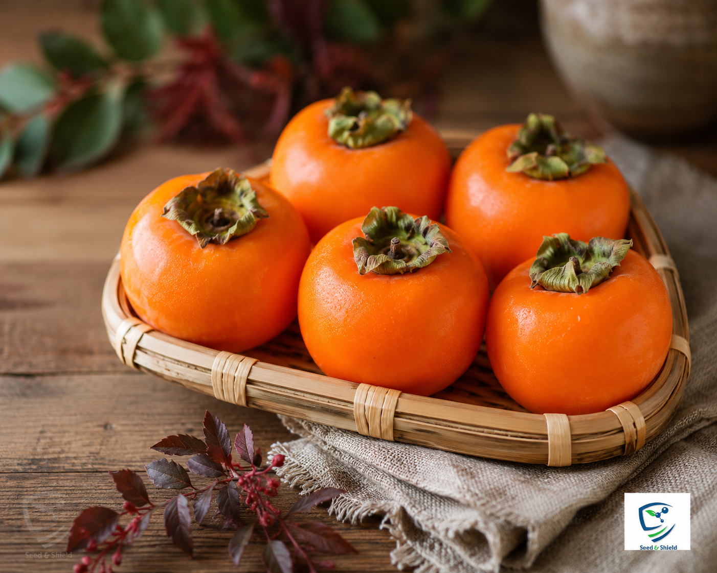 Japani Phal (Persimmon) Plant  Grafted, 2 Years Old, Premium Fruit Variety