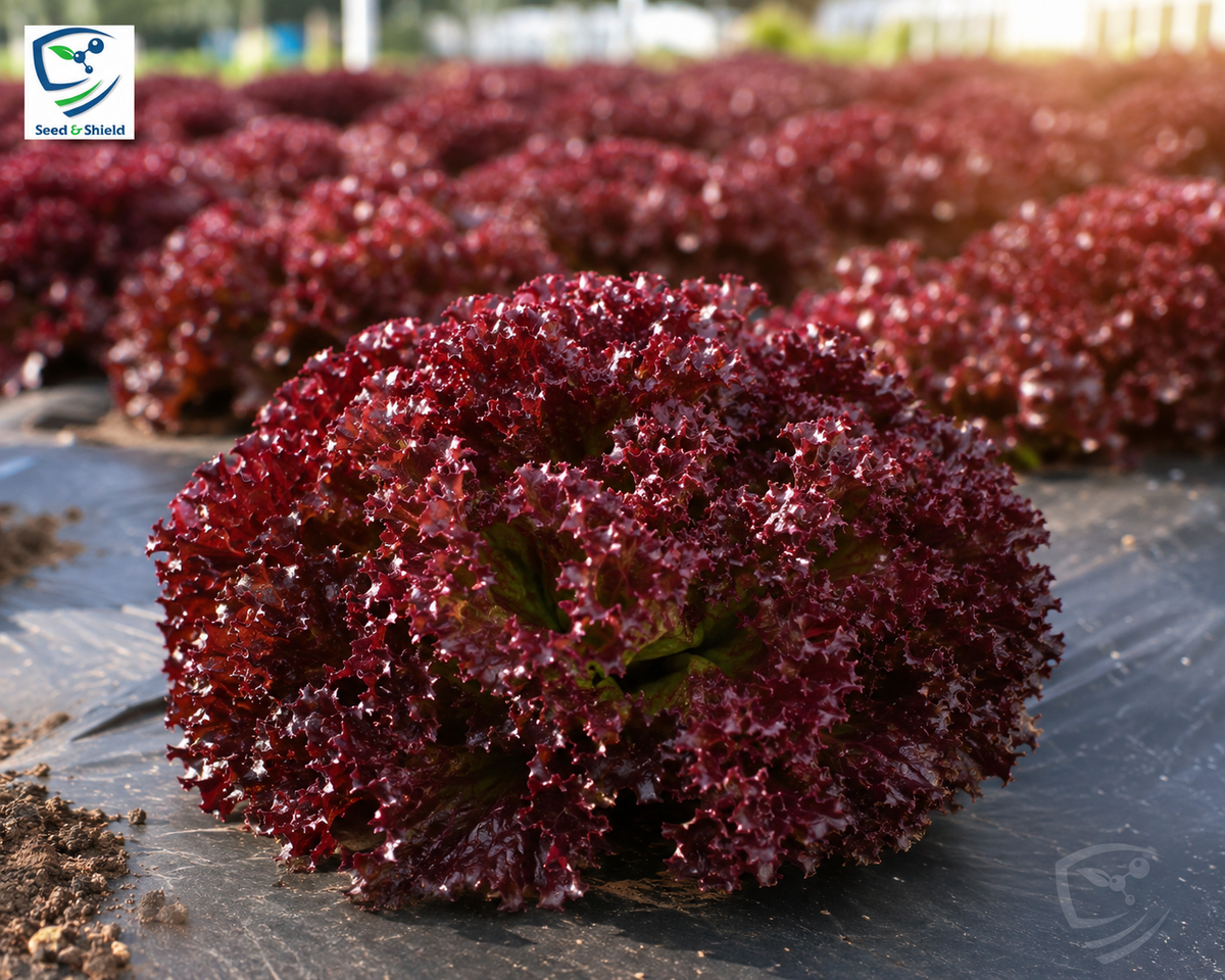 Hybrid Lollo Red Lettuce Seeds  Colorful & Nutritious Salad Green