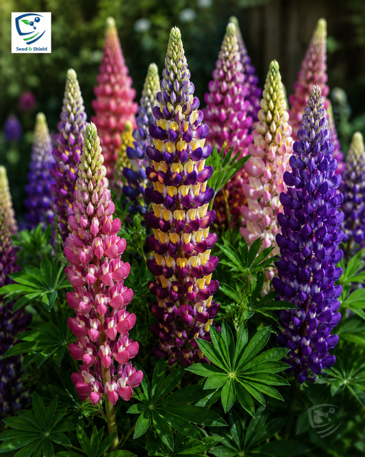 Lupins Mix Seeds in Pakistan  Colorful Spiked Flowering Plants for Seasonal Gardening