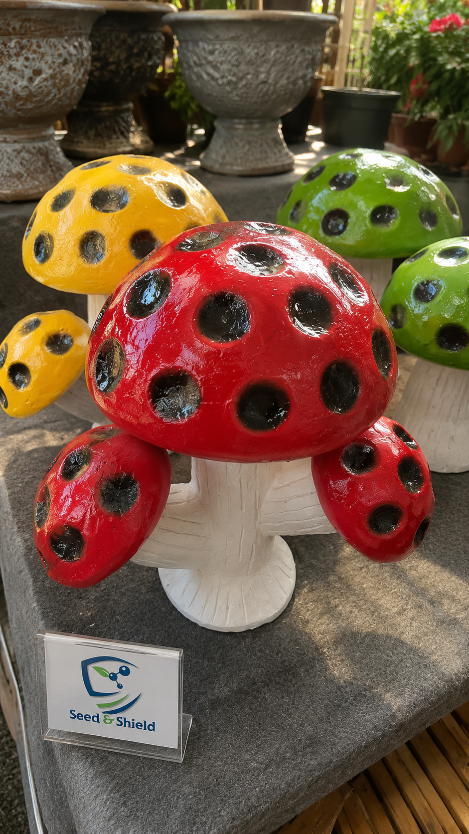 Artificial Mushroom (Big Size) – Premium Garden Decorative Ornament