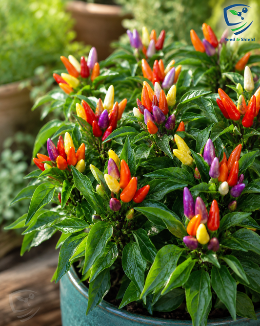 Ornamental Capsicum Alladin Seeds Decorative Chili Pepper