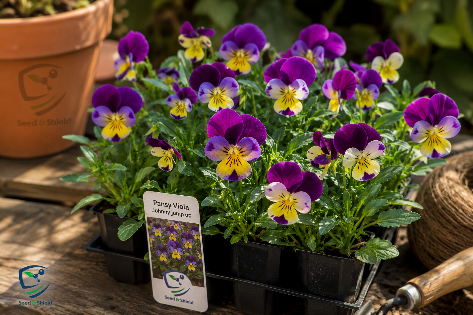 Pansy/ Pensy Viola Johnny Jump Up  Charming Tricolor Flower Seeds