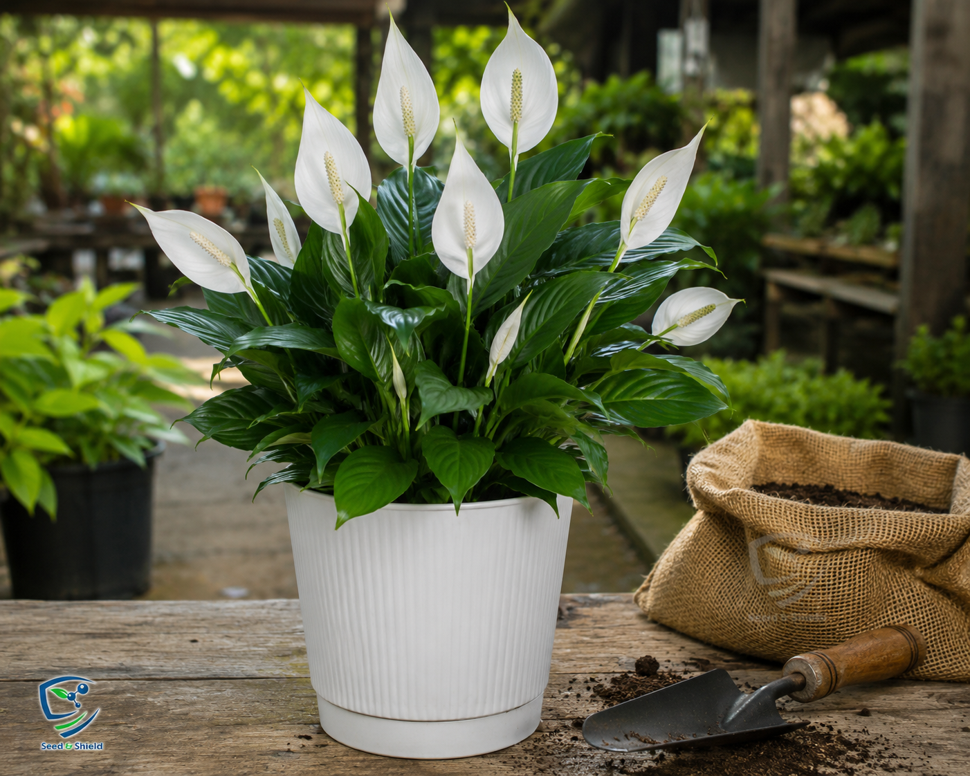 Peace Lily Tubers  Elegant Indoor & Outdoor Blooms