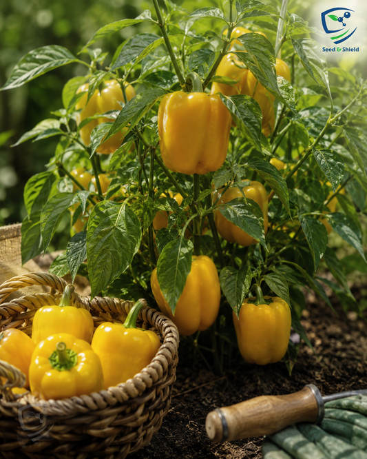Peperone Quadrato D’Asti Giallo Seeds – Italian Yellow Sweet Bell Pepper