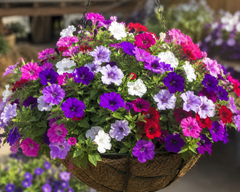 Petunia Paneeri  Healthy Seedlings in Multiple Vibrant Colors