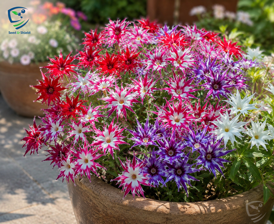 Phlox Twinkle Tall Seeds in Pakistan  Star-Shaped Seasonal Flower Mix