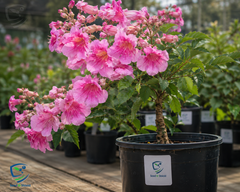 Pink Tecoma Plant  Beautiful Trumpet-Shaped Blooms