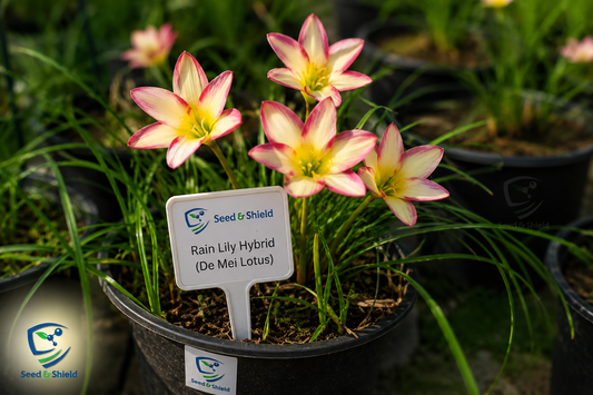 Rain Lily Hybrid De Mei Lotus Bulb – Elegant Pink Blooming Rain Lily