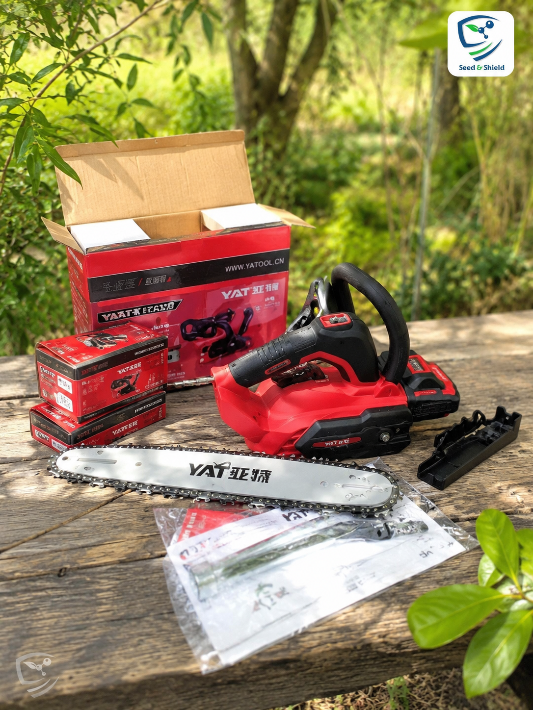Rechargeable Chainsaw  Cordless Electric Tree Cutter | Home & Garden Tools
