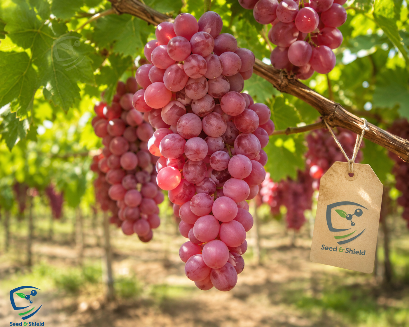 Red Globe Grapes Plant 3 Years Old  Fruiting Grafted Vine with Large Red Grapes