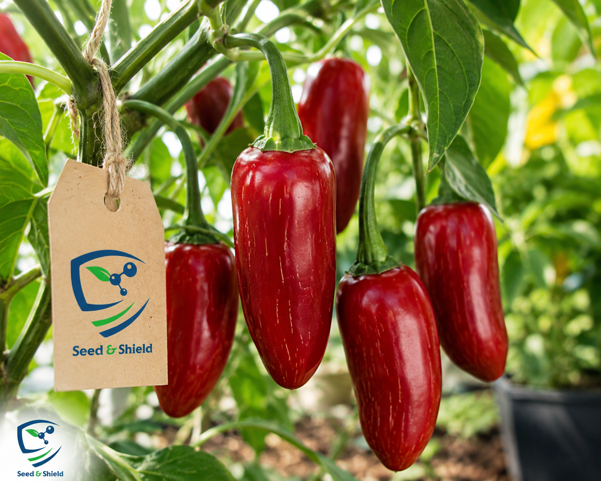 Red Jalapeño Pepper Seeds (Hybrid) – Spicy High-Yield Chili