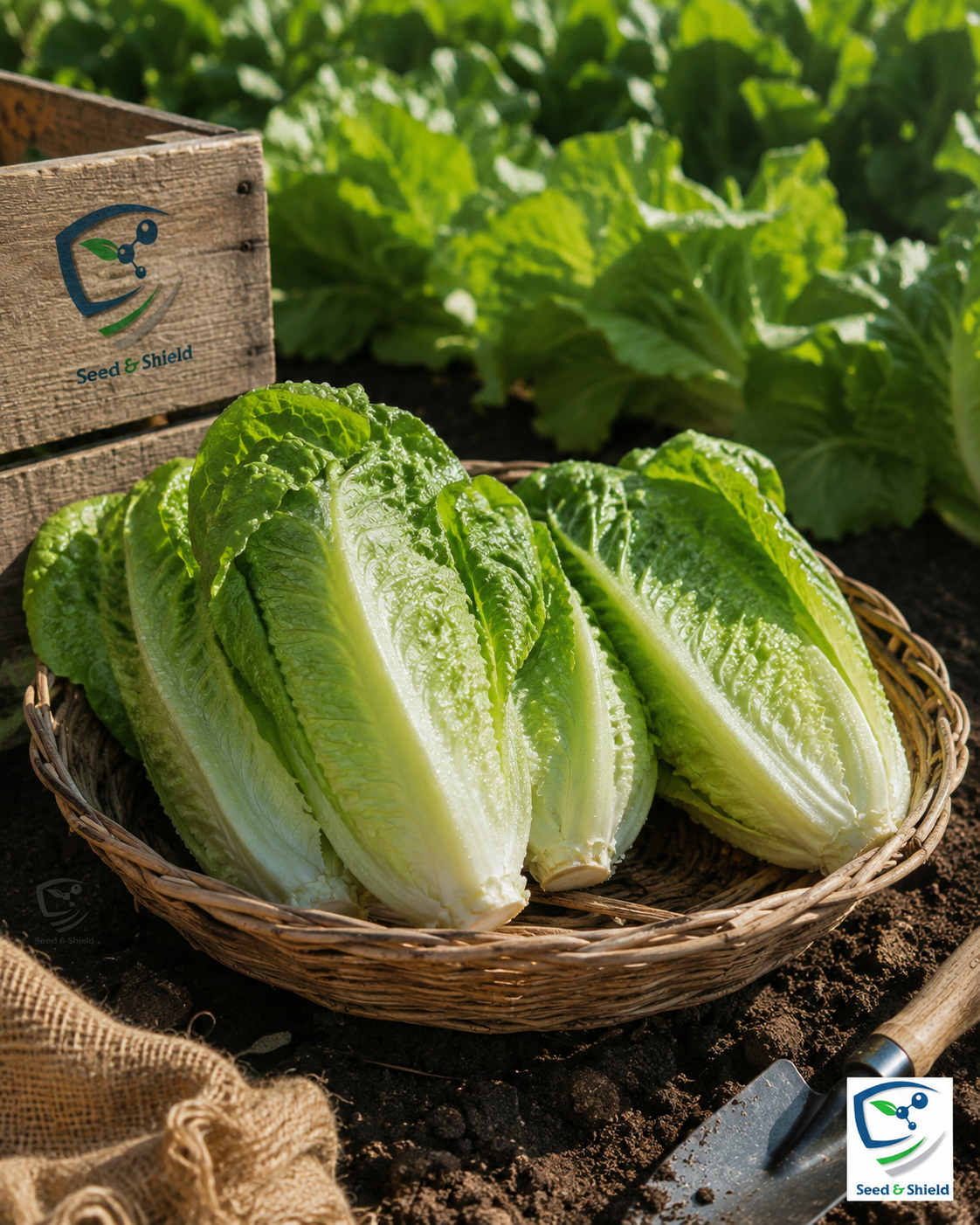 Romaine Hybrid Lettuce Seeds  Crisp, Nutritious & High Yield