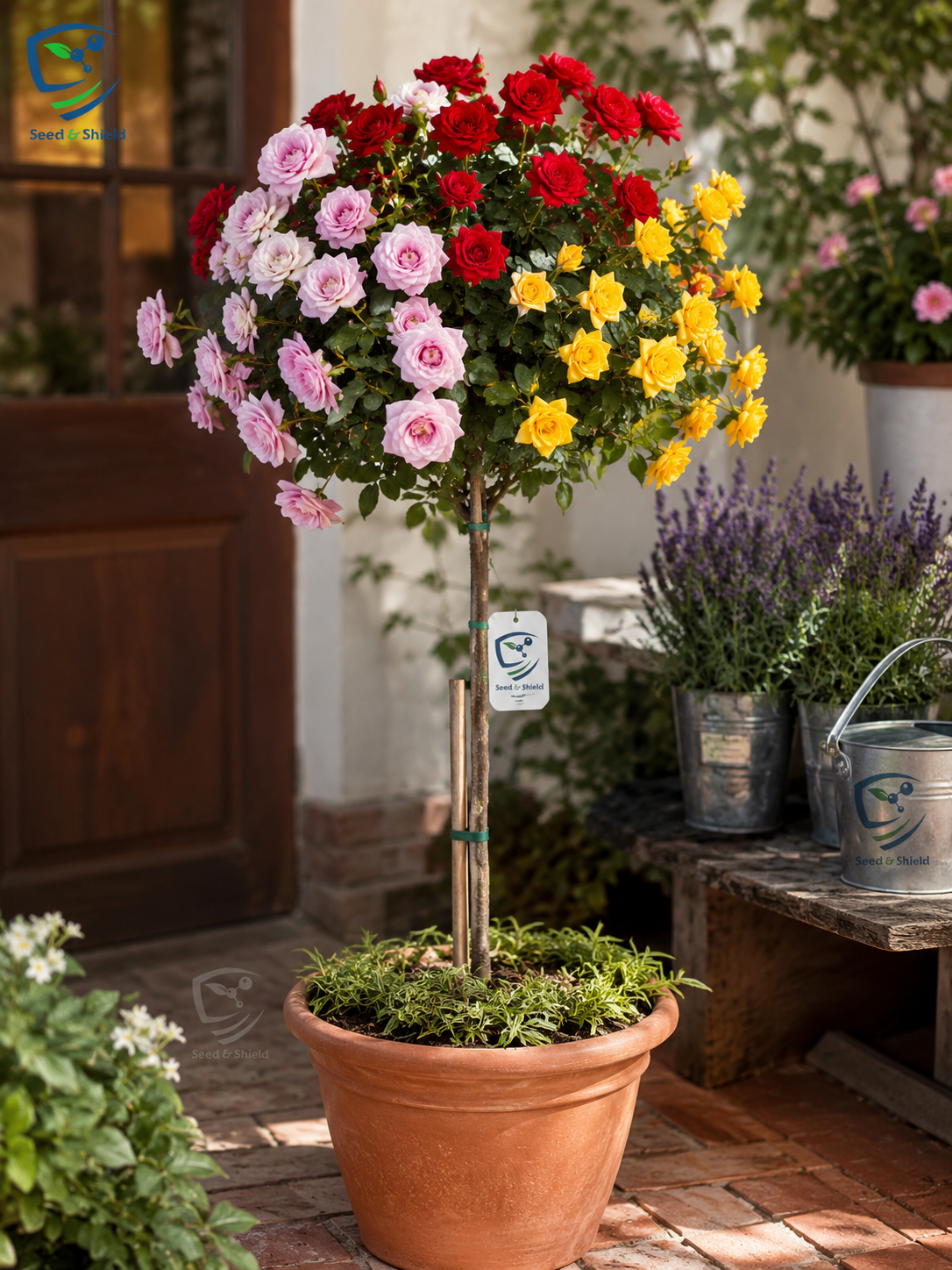 Standard Rose Plant  Elegant, Long-Stemmed Roses for Premium Gardens
