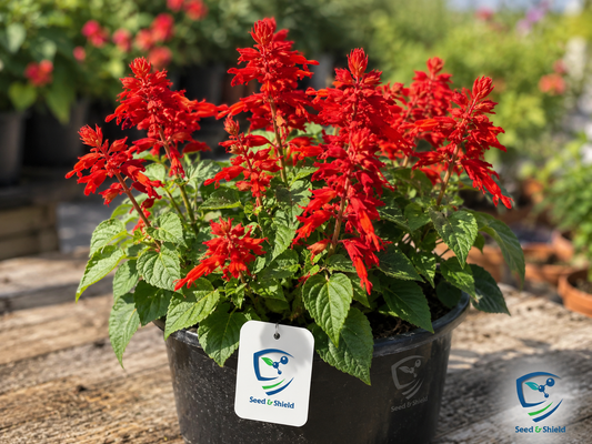 Salvia John St. Fire Seeds in Pakistan  Bright Red Seasonal Flowering Plants