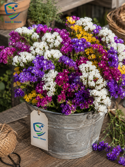 Statice Pacific Mix Seeds in Pakistan  Colorful Cut Flower Seeds for Gardens