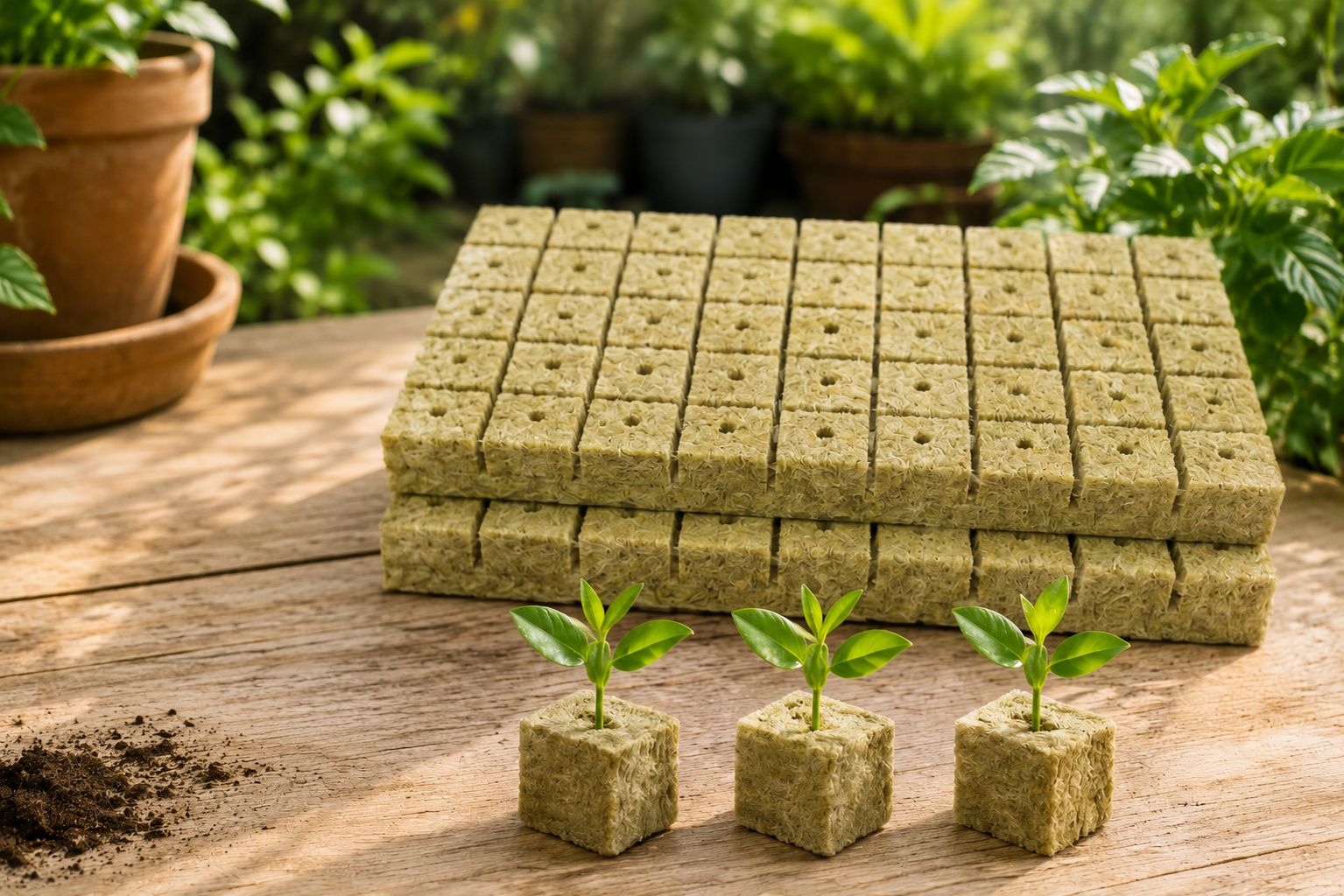 Stone Wool (Rock Wool) Seed Grow Kit Premium Hydroponic Seed Starter Kit