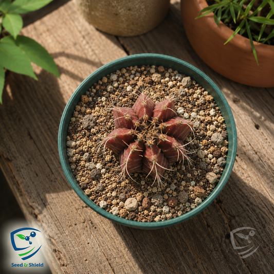 Gymnocalycium Cactus Plant – Premium Flowering Moon Cactus