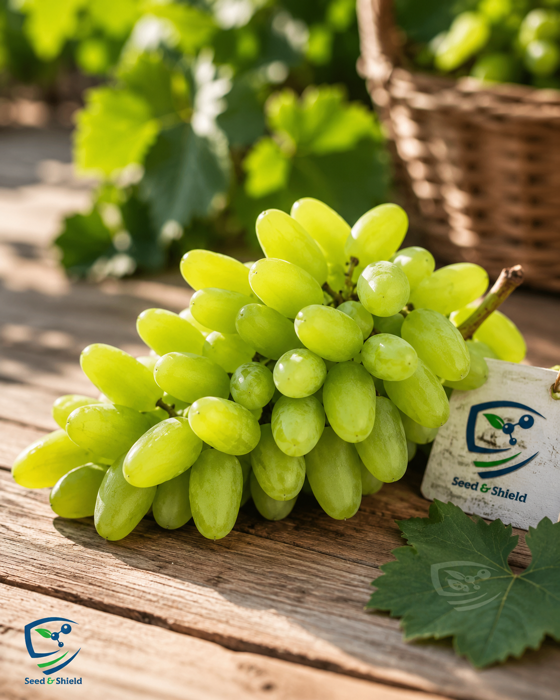 Sunderkhani Seedless Grapes 2-Year-Old Plant  Grafted Seedless Vine for Gardens
