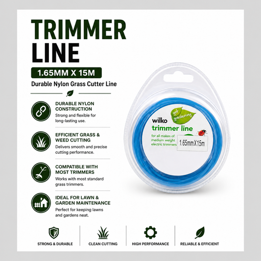Trimmer Line 1.65mm x 15m – Durable Nylon Grass Cutter Line