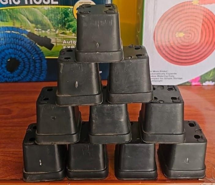 2x2 Inch Square Nursery Pots  Pack of 12 Small Plastic Pots for Seedlings & Cuttings