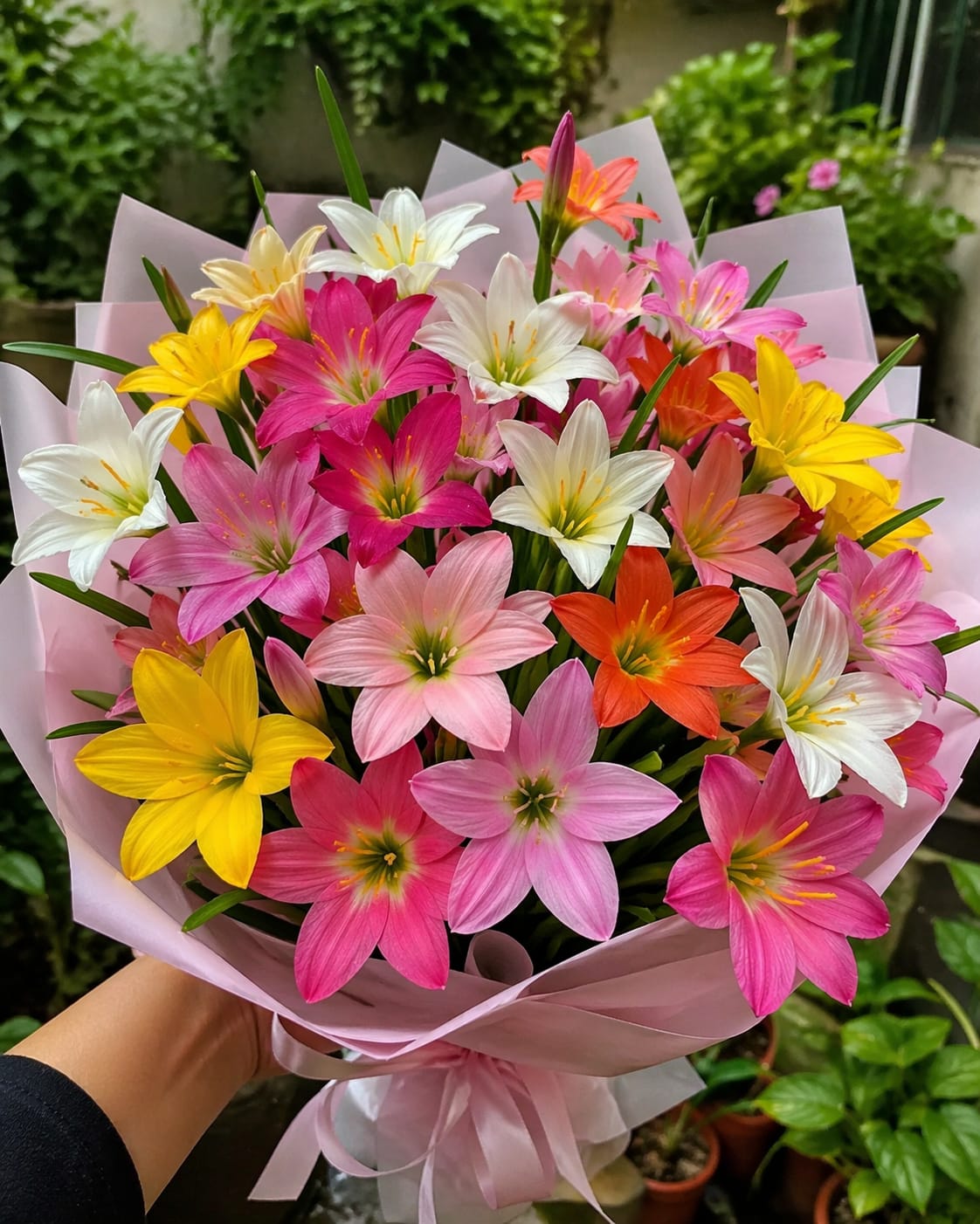 Hybrid Rain Lily Mix Color (Zephyranthes Hybrid) – Premium Flowering Bulbs