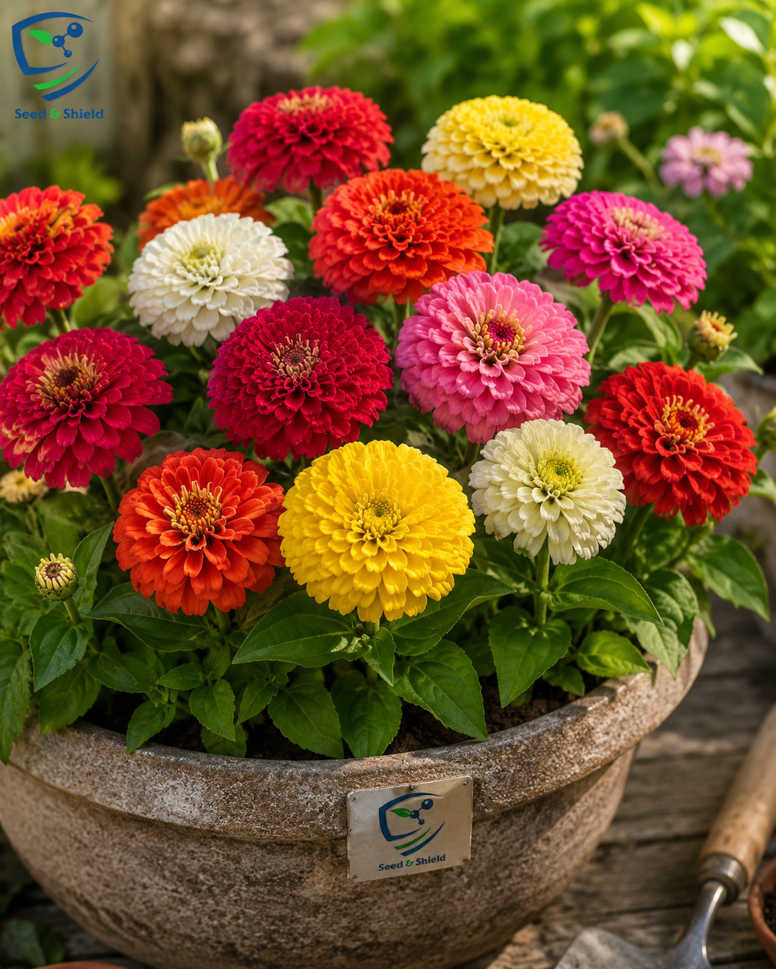Zinnia Lilliput Mix Seeds – Colorful Dwarf Summer Flowers
