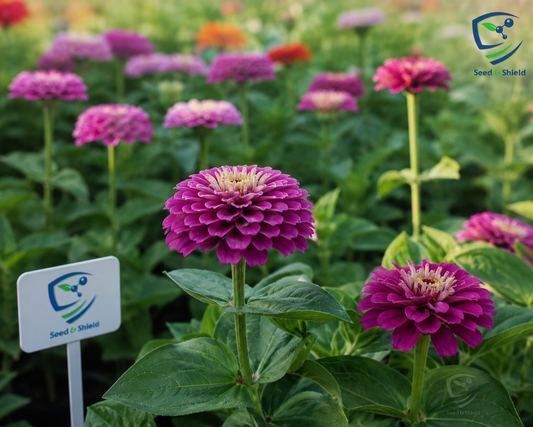 Zinnia Liliput Purple Seeds – Compact Summer Flower