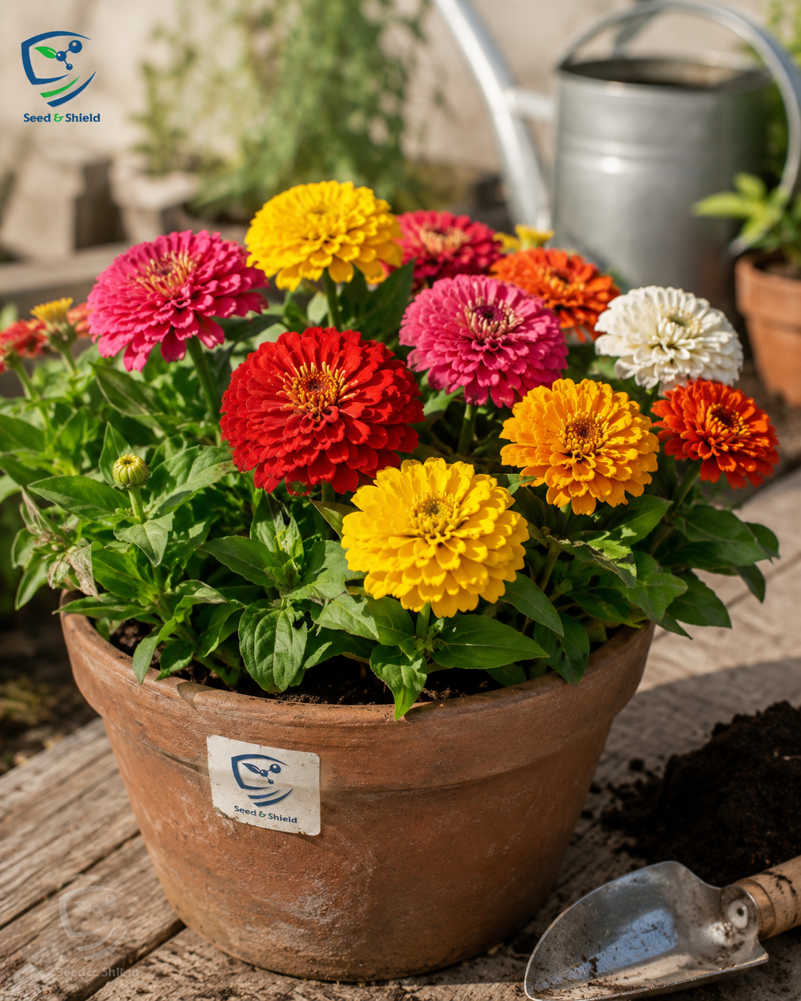 Zinnia Super Yoga Seeds – Large Bloom Summer Flower