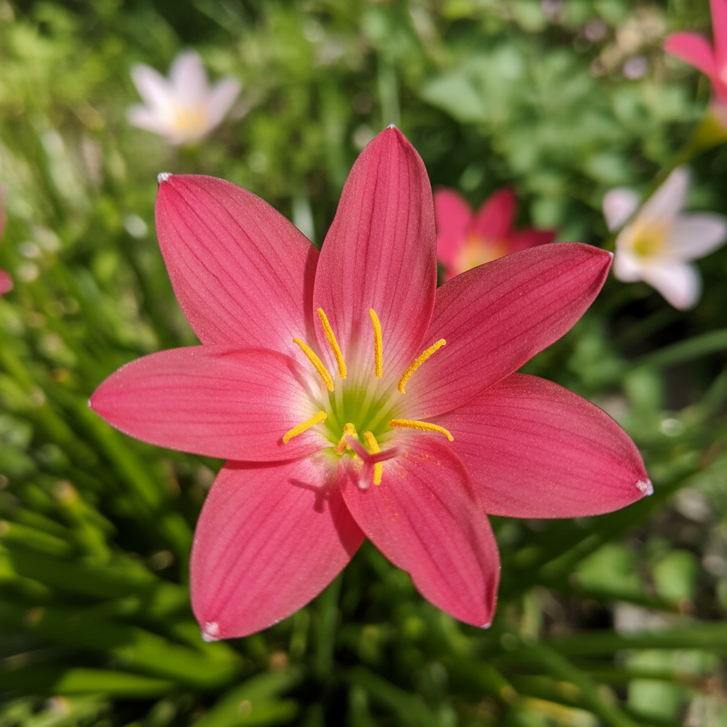Rain Lily Hybrid Heart Throb – Vibrant Red-Pink Premium Bulb
