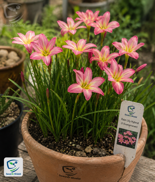 Rain Lily Hybrid Z Duangmanee Bulb – Exotic Yellow Blooming Rain Lily